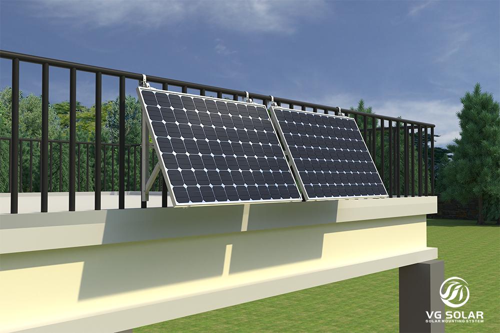 mga bracket ng photovoltaic sa balkonahe